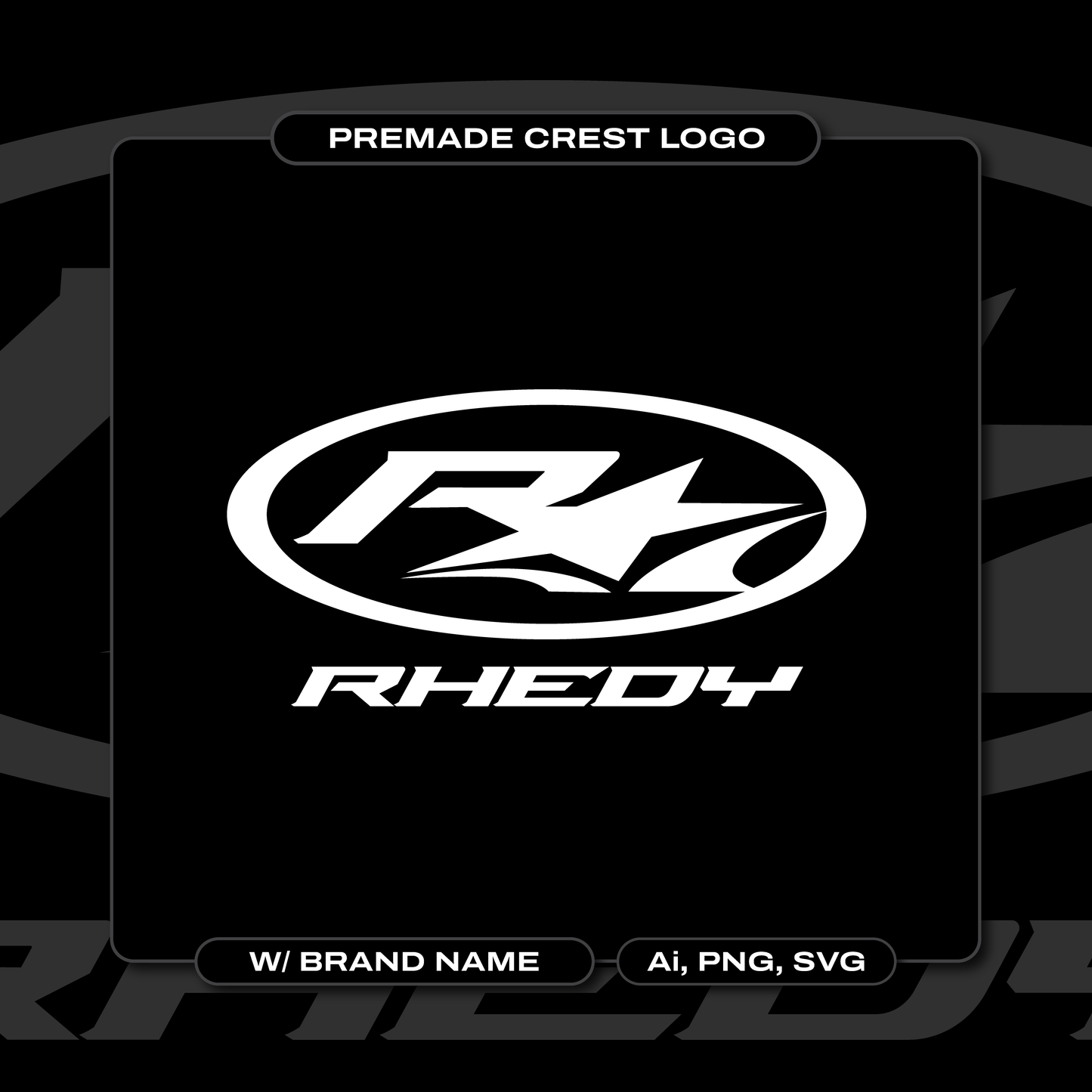 "Racing Crest" Premade Logo