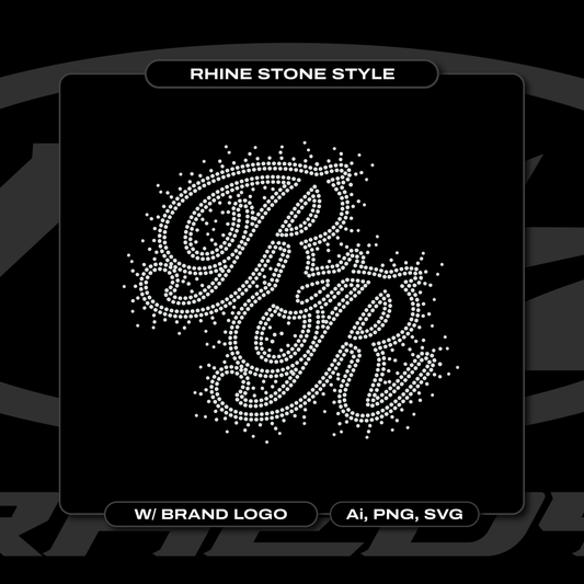 "Rhine Stone"Style Logo